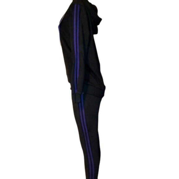 Black/Purple Mesh Sweatsuit L - Picture 10 of 16